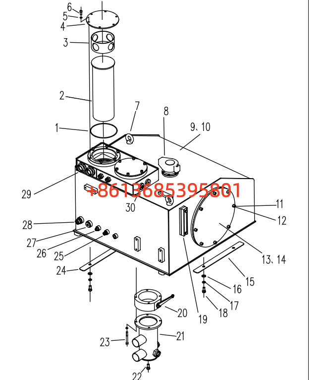 425402769 液压油箱 Hydraulic Tank