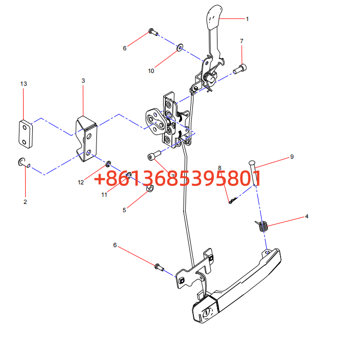 SSY005973263 前碰锁系统总成