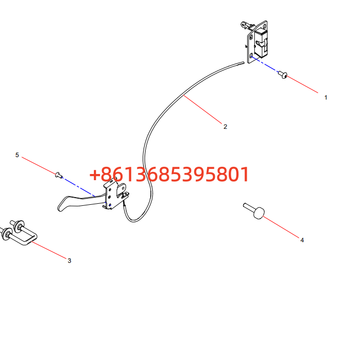 SSY005973398 后碰锁系统总成