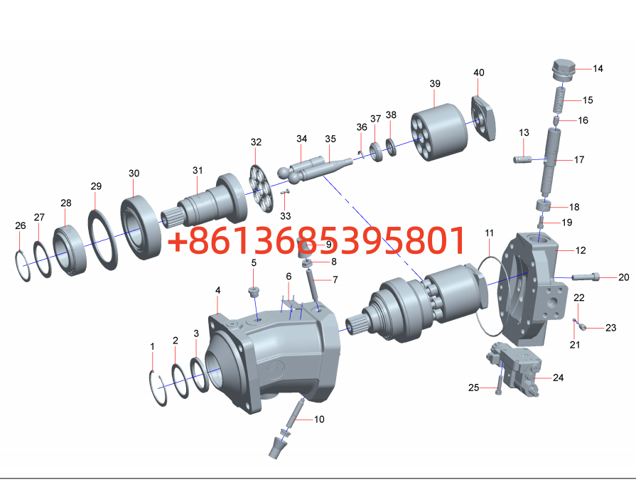 11567284 Motor, plunger, axial, hydraulic