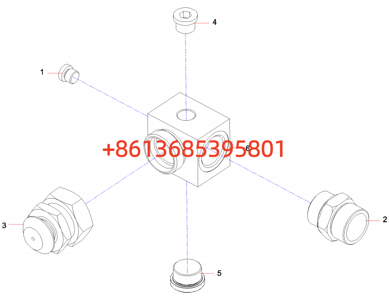 12703732 Installation assembly of oil return bloc