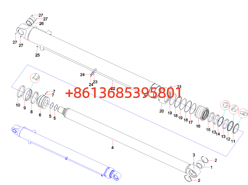 10074155 Cylinder, luffing