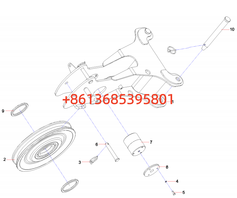12457614 Boom tip pulleyA1101.1.9