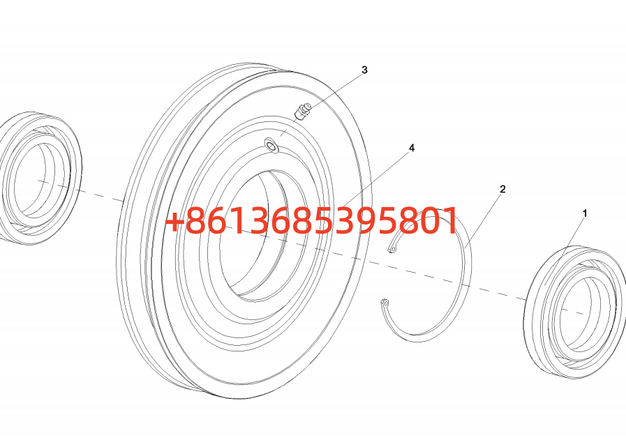 A810304031007 Guide pulley assembly