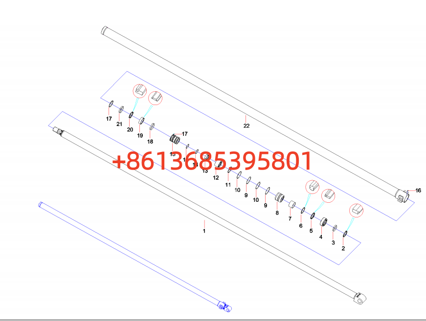 11232562 Cylinder GP, telescopic boom