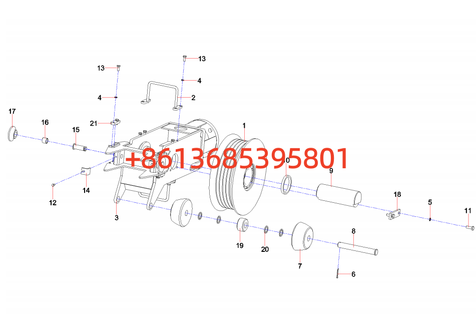 12983043 Guide wheel support assemblySTC250.1D.8