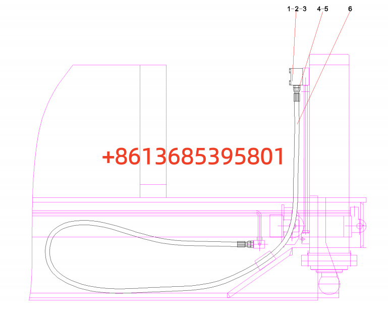 12833163 Exhaust tube of rear outriggerQY26A.43B.