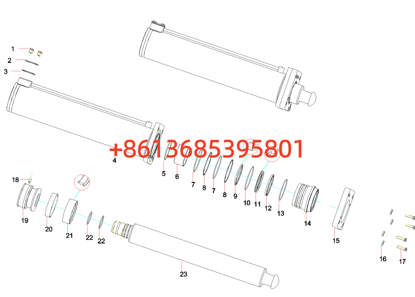 12105282 Rear vertical oil cylinder