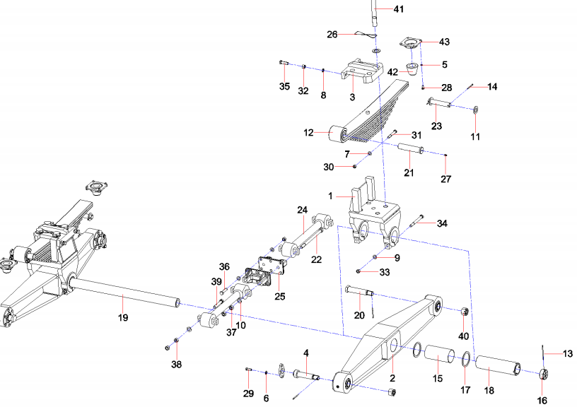 12050835 Rear suspension rack assemSYM5331JF.4.3