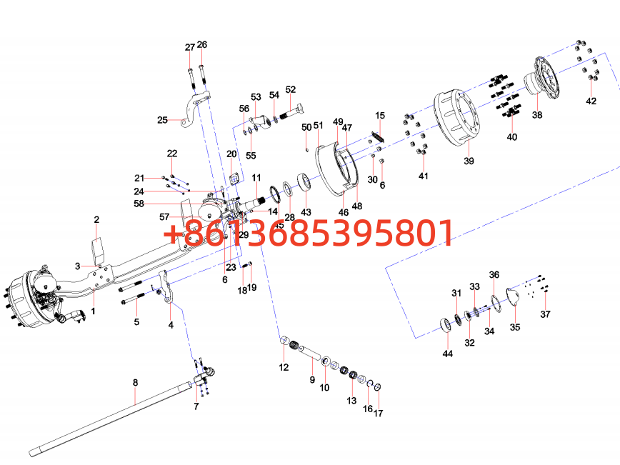 60021422 Front axle GP