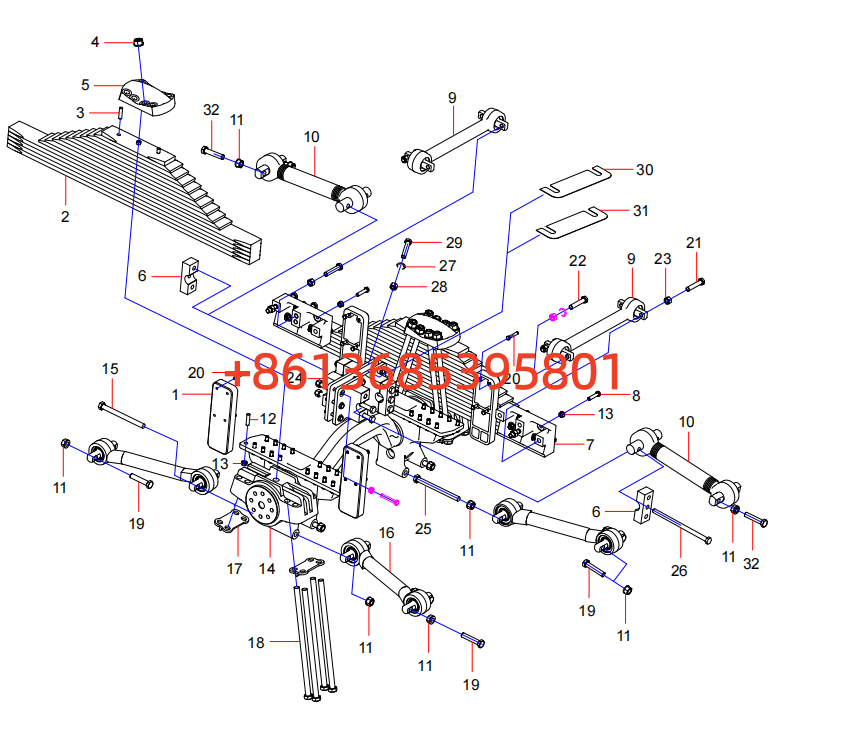 ODT005084142 SKT90S Rear Suspension