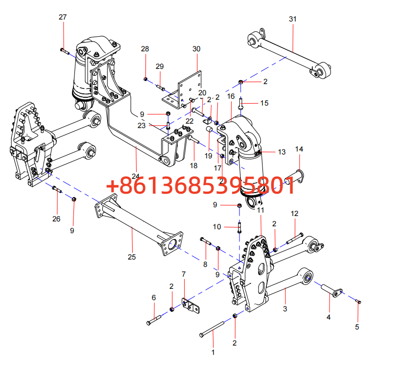 ODT005065932 SKT90S Front Suspension Assembly