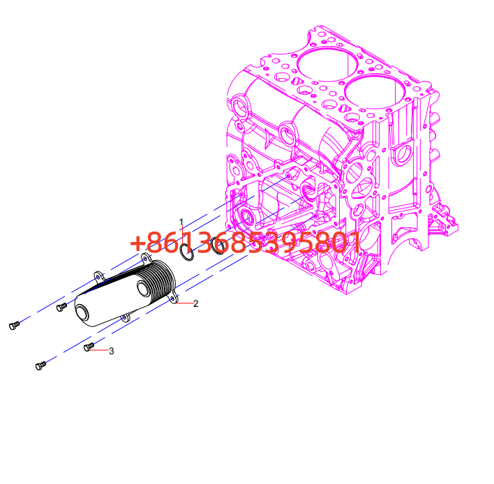160102120008A187 Oil Cooler Assembly