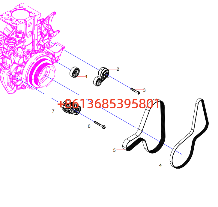 160102130004A083 Tensioner and Belt Assembly