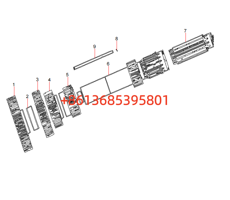130201000040A135 Left Intermediate Shaft Assembly